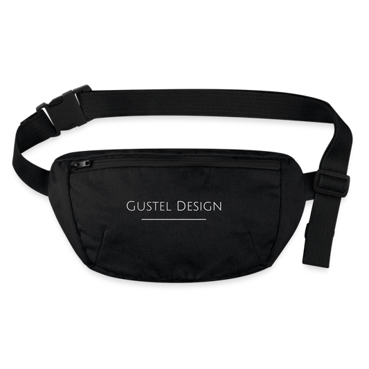 Stanley/Stella recycelte Gürteltasche - Schwarz